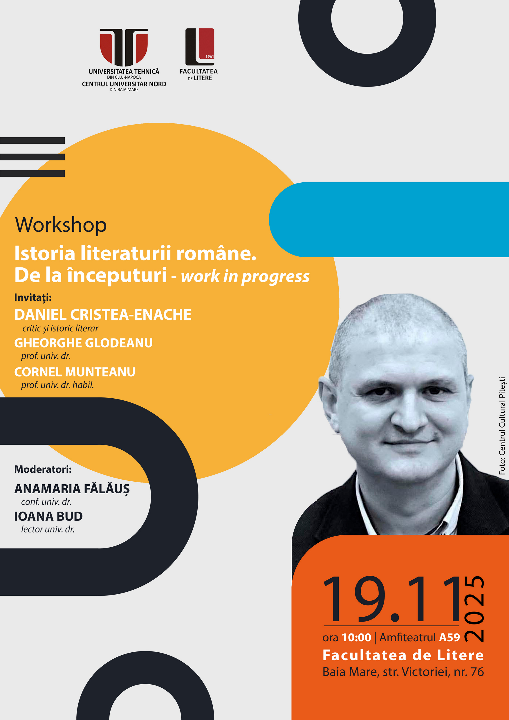 Workshop: Istoria literaturii române. De la începuturi – Work in Progress